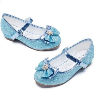 FURDEOUR GIRL’S PRINCESS WEDDING DRESS SHOES GLITTER MARY CINDERELLA HALLOWEEN